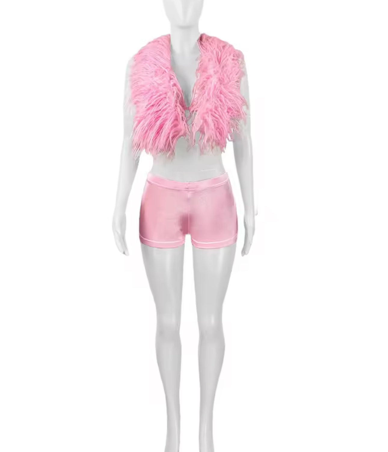 Bad & Boujie Fur Short Set (Available for shipping/pickup within 3 days)