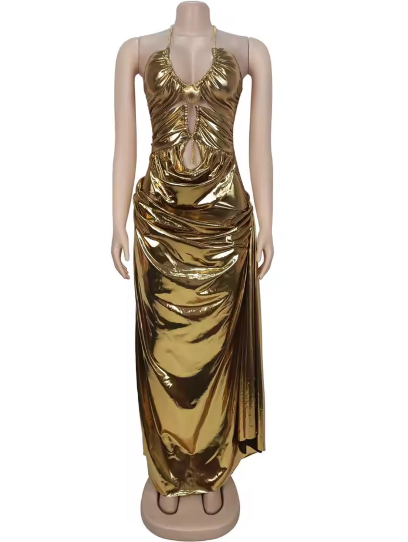 Golden Seashell Maxi Dress (arrives within one week)