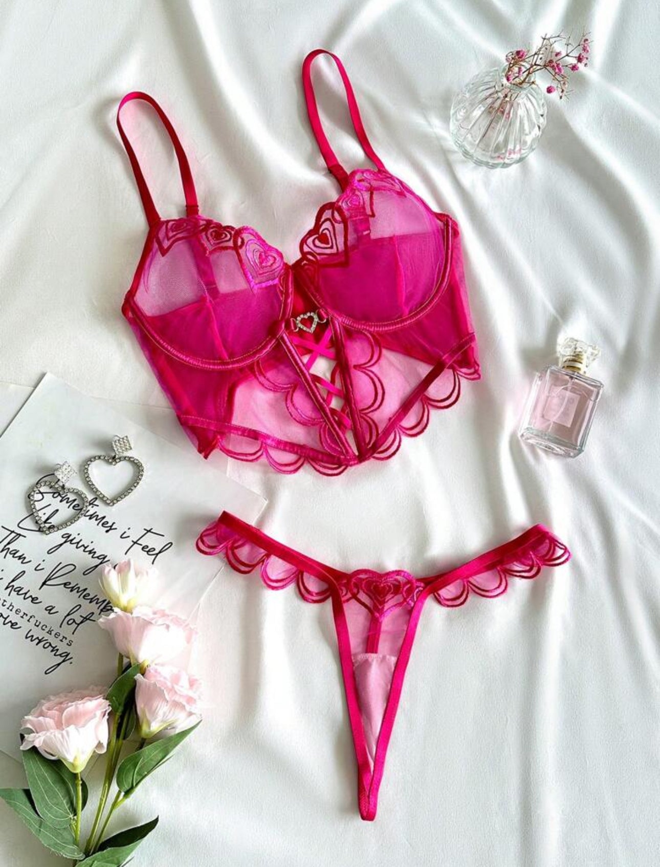 Hearts & Love Lingerie Set