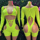 Neon Bottle Girl One Piece