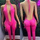 Pink Bottle Girl Pants One Piece