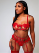 Take Me Home 3 Piece Lingerie Set Red